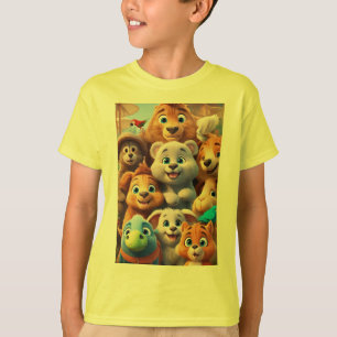 Schattig Animal Book Hoesje Design T-shirt