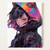 Schattig anime catgirl planner (Achterkant)
