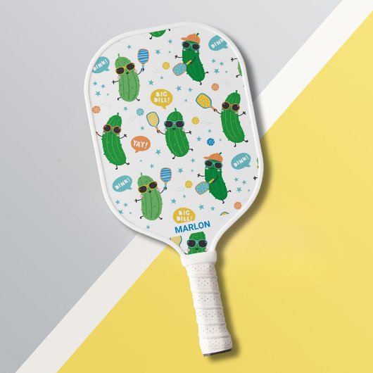 Schattig augurken spelen Pickleball Paddle