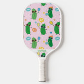 Schattig augurken spelen Pickleball Pickleball Paddle (Voorkant)