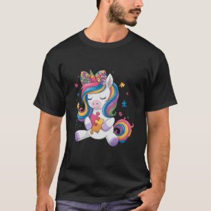 Schattig Autisme Bewustzijn Peuter Meisje Boog Een T-shirt