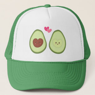 Schattig Avocado-koppel verliefd, mijn andere helf Trucker Pet