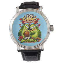 Schattig Avocado Valentijnsdag Liefdesontwerp, kaw