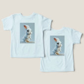 Schattig Baby Bunny T-shirt (Ontwerp Voorkant & Achterkant)