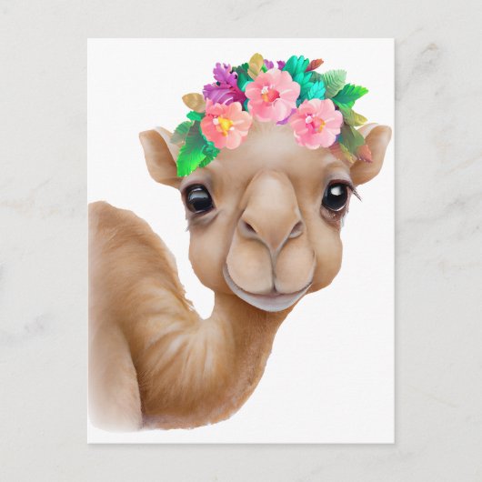 Schattig Baby Camel Briefkaart (Voorkant)