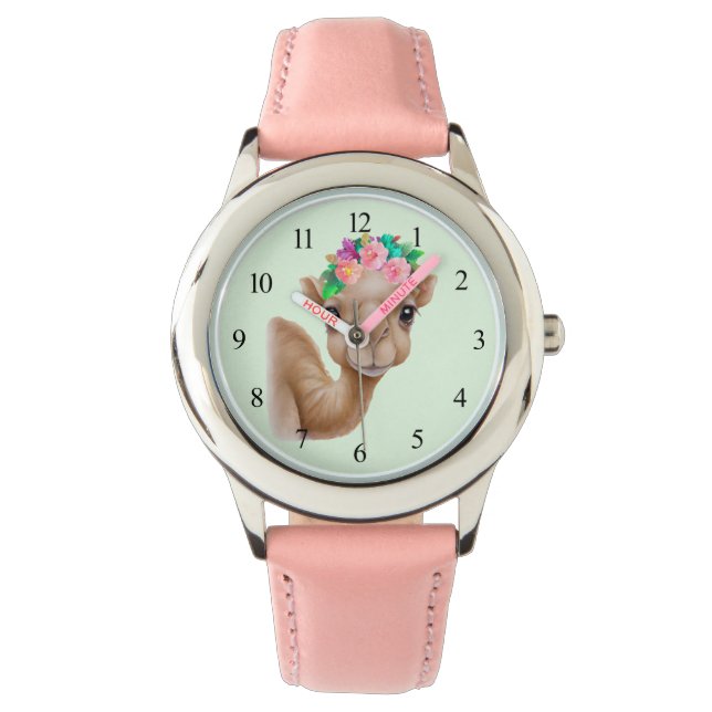 Schattig Baby Camel Horloge (Voorkant)
