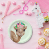 Schattig Baby Camel Papieren Bordje (Feest)