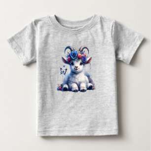 Schattig Baby Geit Peuter T-shirt
