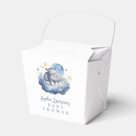 Schattig Baby Hippo Baby shower Bedankdoosjes
