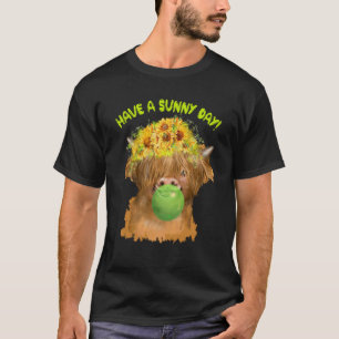 Schattig baby-hooglandkoe, heb een zonnige dag t-shirt