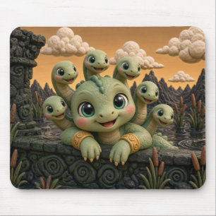 Schattig Baby Hydra, Mythisch Muismat