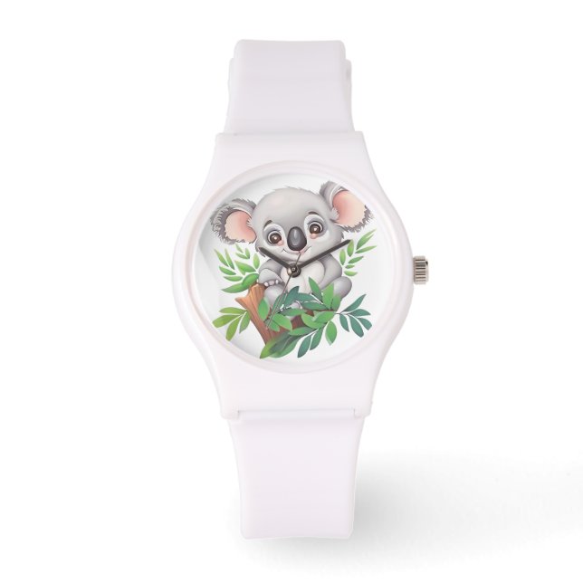Schattig Baby Koala Beer Horloge (Voorkant)
