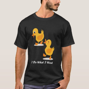Schattig Baby Kuiken Ik Doe Wat Ik Wil Schattige V T-shirt