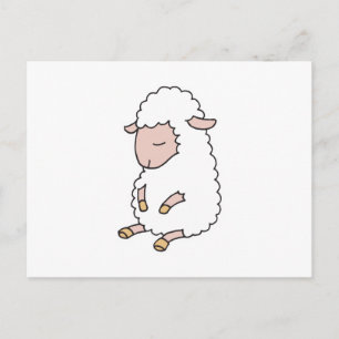 schattig baby lammetje briefkaart
