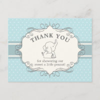 Schattig Baby olifant | Baby shower Hartelijk dank