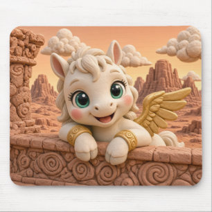 Schattig Baby Pegasus, Mythisch Muismat