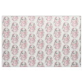 Schattig Baby Pink Bunny Rabbit Stof (Fat Quarter)