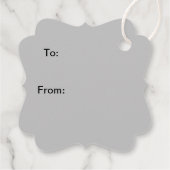 Schattig Baby Rhino Gift Label (Achterkant)