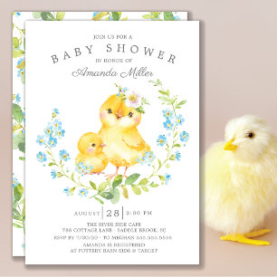 Schattig Baby shower voor mama en Baby-bakkerij Kaart