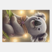 Schattig Baby Smiling Koala Beer Inpakpapier Vel (Voorkant)