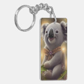 Schattig Baby Smiling Koala Beer Sleutelhanger (Voorkant Links)
