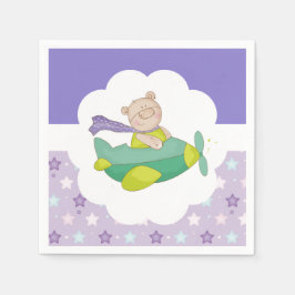 Schattig Baby Teddy Bear Paper Napkin Servet