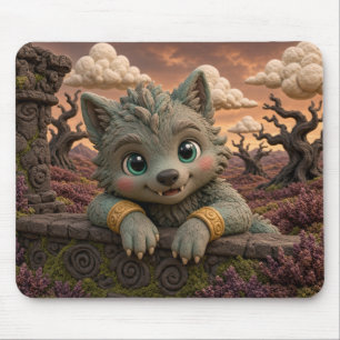 Schattig Baby Weerwolf, Mythisch Muismat