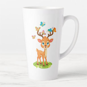 Schattig babyhert met vlinders-47568 latte mok