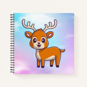 Schattig babyhertentekentje-23501 notitieboek
