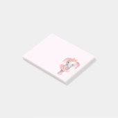 Schattig Ballerina Olifant En Pointe Post-it® Notes (Schuin)