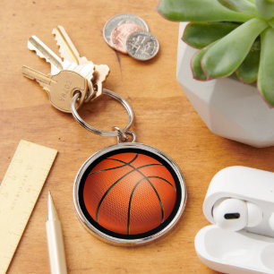 Schattig Basketbal Leuk Sportliefhebber Accessoire Sleutelhanger