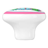 schattig Beach roze flamingo decor Keramische Knop (Zijkant)