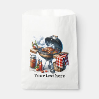 Schattig bedankt bbq-feestje  bedankzakje