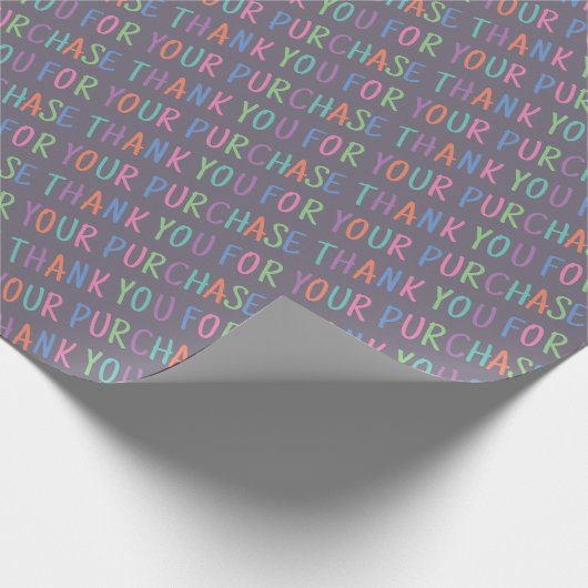 Schattig Bedankt voor uw aankoop Productverpakking Cadeaupapier (Hoek)