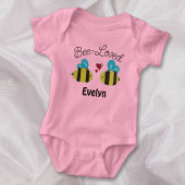 Schattig Bee Loved Gepersonaliseerd Romper
