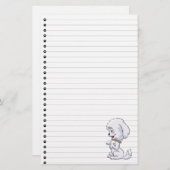 Schattig beeld van poppenkast briefpapier (Voorkant / Achterkant)