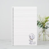 Schattig beeld van poppenkast briefpapier (Staand voorkant)