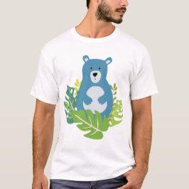 schattig beer in het bos t-shirt