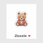 schattig beer sticker (Vel)