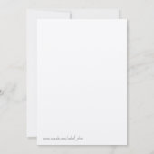 schattig, ben je mijn eerbetoon? bedankkaart (Achterkant)