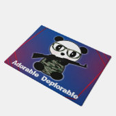 Schattig betreurenswaardig Panda-Beer Deurmat (Schuin)