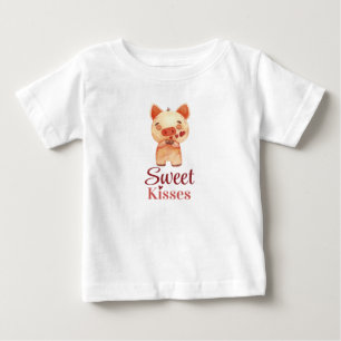 Schattig Biggetje. Kusjes Sturen Zoete Kusjes