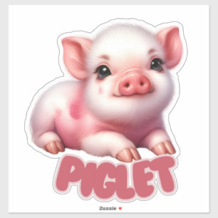 Schattig biggetje - Kwekerij Sticker