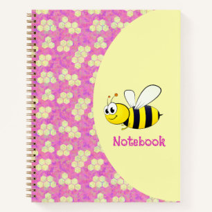 Schattig bijenhoningraat Notitieboek