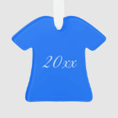 Schattig blauw baby jongen vos op maat ornament (achterkant)