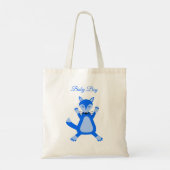Schattig blauw baby jongen vos op maat tote bag (Achterkant)