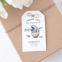 Schattig blauw dinosaurus jongen Baby shower