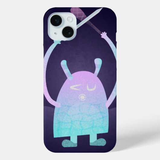 Schattig Blauw Monster Case-Mate iPhone Case (Achterkant)