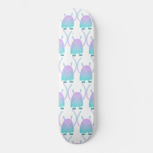 Schattig Blauw Monster Skateboard