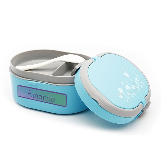 Schattig blauw paarse verloop gekleurde codenaam labels